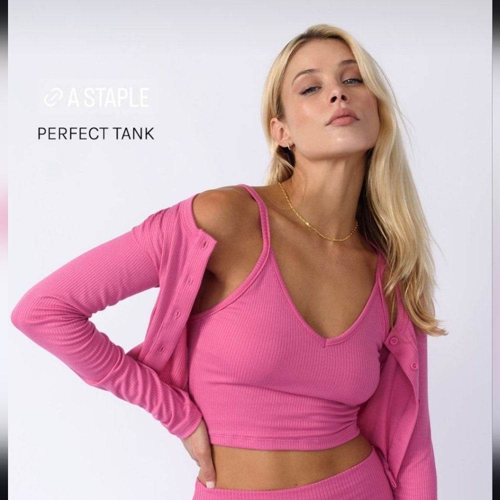 NWOT Skatie 'Perfect Tank' top size P (petite), Flirt Pink - Picture 1 of 10